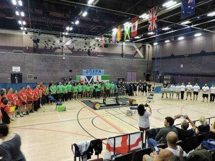 NATIONS COLLIDE: All four nations come together for the powerlifting event